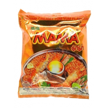 MAMA INSTANT NOODLES SHRIMP CREAMY TOM YUM 30x55g