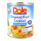 DOLE TROPICAL FRUIT COCKTAIL - FRUTTA SCIROPPATA 24x822g