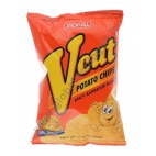 J&J V CUT POTATO CHIPS SPICYH BBQ - SNACK SALATO 50x60g