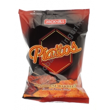 J&J PIATTOS ROADHOUSE BBQ - SNACK SALATO 50x85g