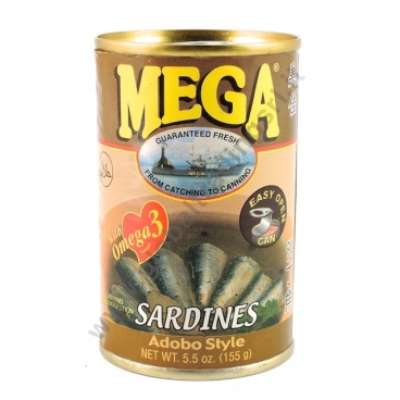 MEGA SARDINES ADOBO - ALACCE IN SALSA SPEZIATA 48x155g