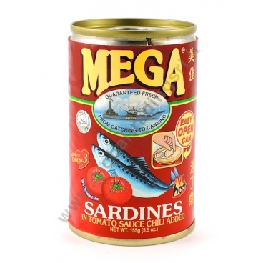 MEGA SARDINES RED - ALACCE IN SALSA PICCANTE 48x155g
