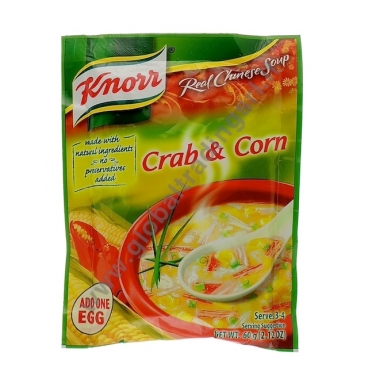 KNORR CRAB & CORN CHINESE SOUP - ZUPPA ISTANTANEA 60x60g
