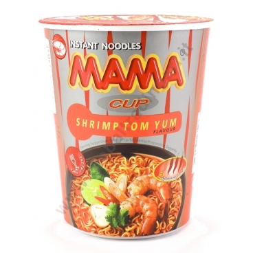 MAMA INSTANT CUP SHRIMP TOM YUM - NOODLES 12/16x70g