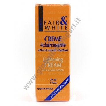 F&W LIGHTENING CREAM AHA&PLANT EXTRACTS (TUBE) 12x30ml