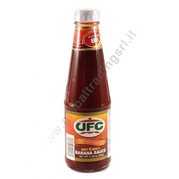 UFC BANANA SAUCE HOT - SALSA ALLA BANANA 24x320g