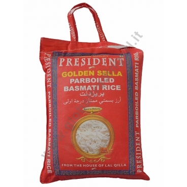 PRESIDENT GOLDEN SELLA - RISO BASMATI PARBOILED 10kg