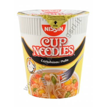 NISSIN CUP CHICKEN - NOODLES ISTANTANEI 8x63g