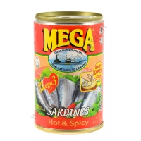 MEGA SARDINES HOT & SPICY - ALACCE IN SALSA PICCANTE 48x155g