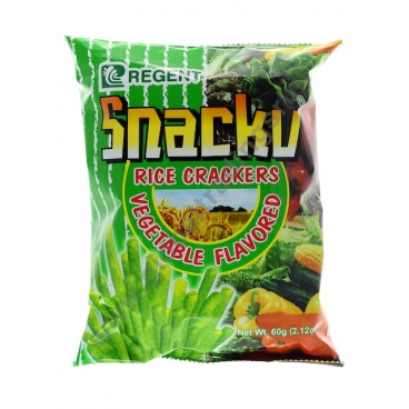 REGENT SNACKU RICE CRACKER - SNACK AL GUSTO VERDURE 50x60g