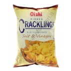 OISHI RIBBED CRACKLING SALT&VINEGAR - SNACK SALATO 30x100g