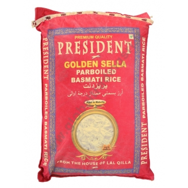 PRESIDENT GOLDEN SELLA - RISO BASMATI PARBOILED 20kg