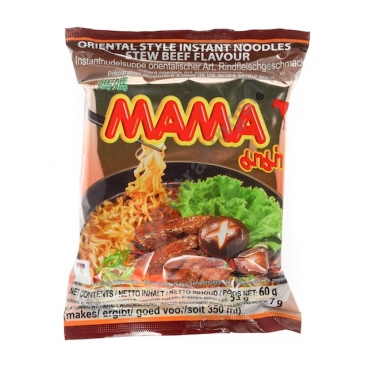MAMA INSTANT NOODLES STEW BEEF 30x60g