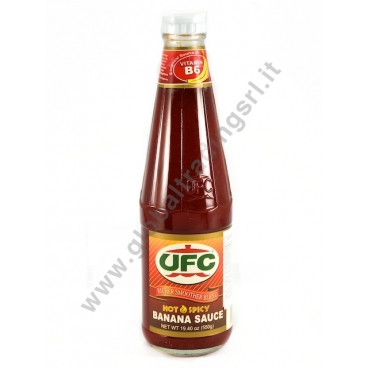 UFC BANANA SAUCE HOT - SALSA ALLA BANANA 18x550g