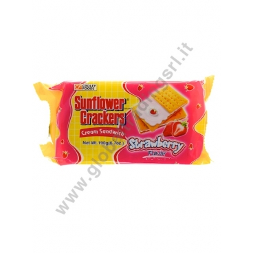 SUNFLOWER CRACKER STRAWBERRY 42x190g