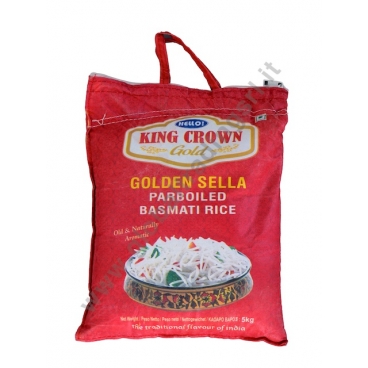 KING CROWN GOLDEN SELLA - RISO BASMATI PARBOILED 4x5kg