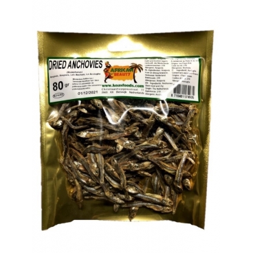 AFRICAN BEAUTY DRIED ANCHOVIES -  ACCIUGHE ESSICCATE 10x80g