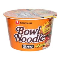 NONG SHIM BOWL SPICY CHICKEN - NOODLES ISTANTANEI 12x100g