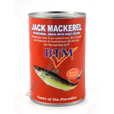 BTM JACK MACKEREL NATURAL - SUGARELLI AL NATURALE 24x425g