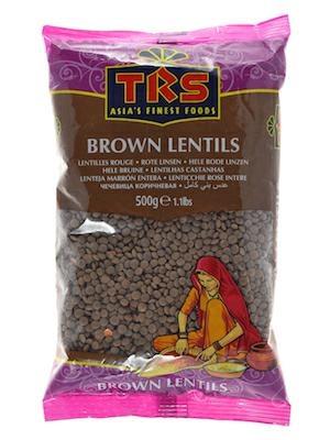 TRS BROWN LENTILS (MASOOR WHOLE) - LENTICCHIE MARRONI 20x500g
