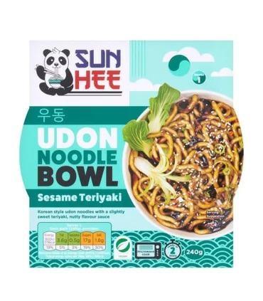 SUN HEE UDON NOODLE BOWL - SESAME TERIYAKI - UDON INST. 6x240g