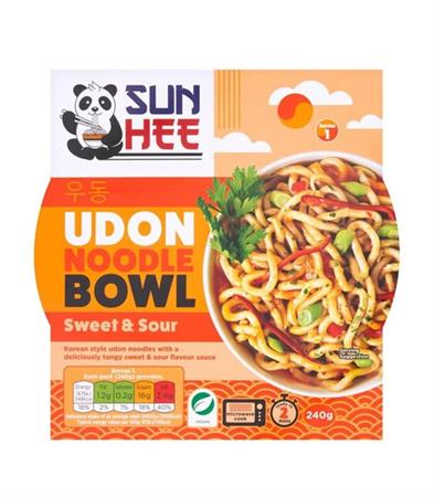 SUN HEE UDON NOODLE BOWL - SWEET & SOUR - UDON INST. 6x240g
