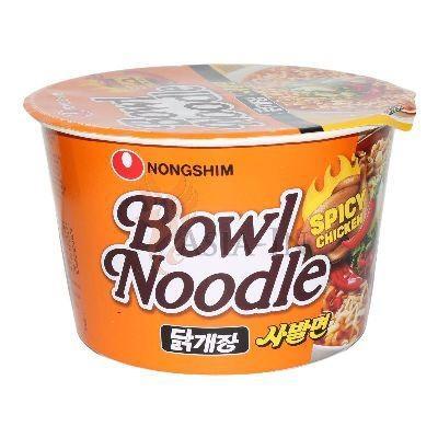 NONG SHIM BOWL SPICY CHICKEN - NOODLES ISTANTANEI 12x100g*