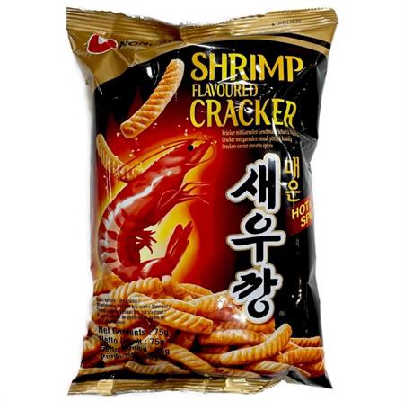 NONG SHIM SHRIMP CRACKER HOT - SNACK AL GUSTO GAMBERETTI 20x75g*