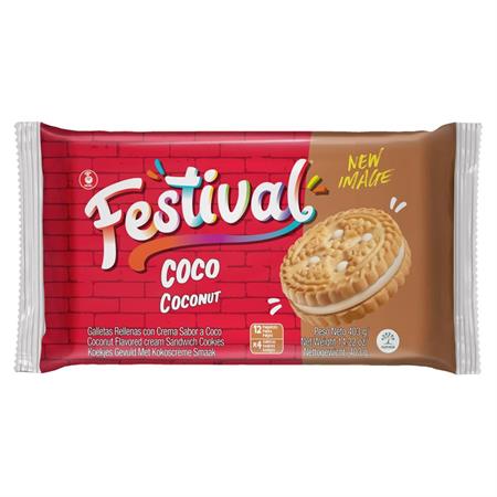 NOEL FESTIVAL COCONUT - BISCOTTI AL GUSTO COCCO 12x403g