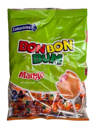 BON BON BUM MANGO - LECCA LECCA CON CHEWING GUM (24pz)15x408g*