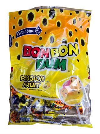BON BON BUM PASSION - LECCA LECCA CON CHEWING GUM (24pz)15x408g*