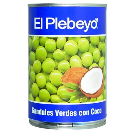 EL PLEBEYO GANDULES VERDES CON COCO - CAIANI LESSATI 24x425g*