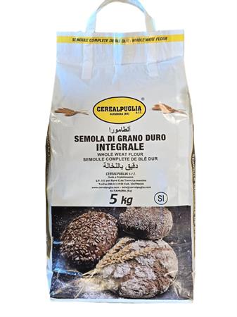 CEREALPUGLIA SEMOLA DI GRANO INTEGRALE 5kg