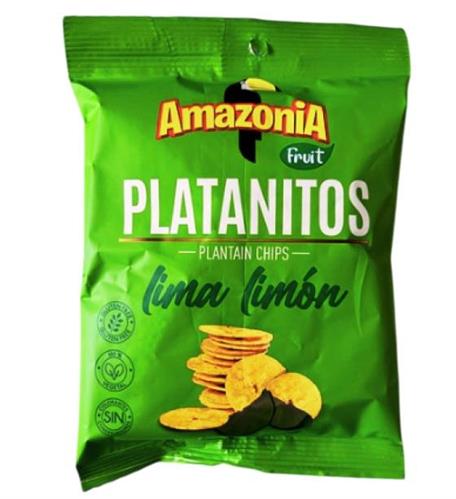 AMAZONIA PLATANITOS LIMON - PLANTAIN CHIPS 15x75g*