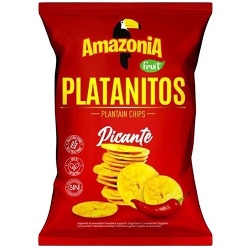 AMAZONIA PLATANITOS PICANTE - SNACK AL PLATANO 15x75g*