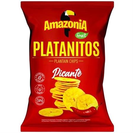 AMAZONIA PLATANITOS PICANTE - PLANTAIN CHIPS 15x75g*
