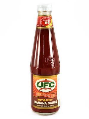 UFC BANANA SAUCE HOT - SALSA ALLA BANANA 18x550g