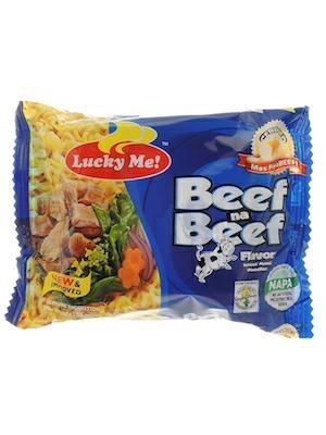 LUCKY ME BEEF MAMI - NOODLES ISTANTANEI 72x55g