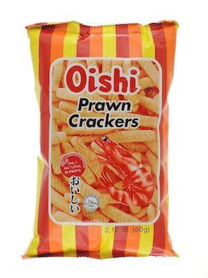 OISHI PRAWN CRACKERS REG - SNACK SALATO 50x60g