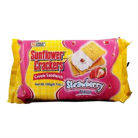 SUNFLOWER CRACKER STRAWBERRY 42x190g nd