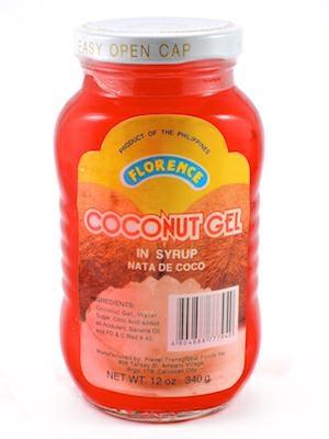 FLORENCE NATA DE COCO ROSSA - GELATINA DI COCCO 24x340g