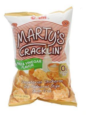 OISHI MARTY'S CRACKLIN SALT&VINEGAR - SNACK SALATO 30x90g