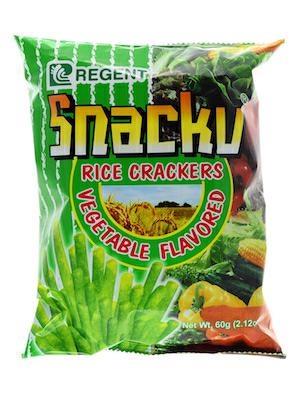 REGENT SNACKU RICE CRACKER - SNACK GUSTO VERDURE 50x60g