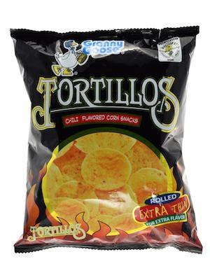 GRANNY GOOSE TORTILLOS CHILLI - SNACK SALATO 50x100g