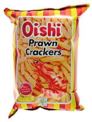 OISHI PRAWN CRACKERS REG - SNACK SALATO 30x90g