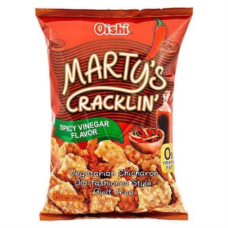 OISHI MARTY'S CRACKLALSPICY&VINEGAR - SNACK SALATO 30x90g
