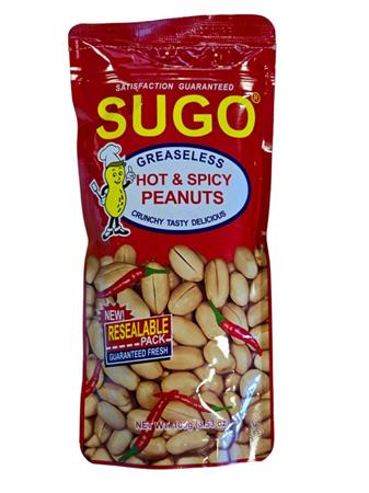 SUGO HOT & SPICY PEANUTS - SNACK DI ARACHIDI 24x100g