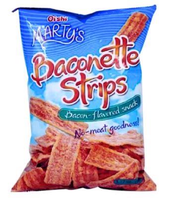 OISHI MARTY'S CRACKLALBACONETTE STRIPS - SNACK SALATO 30x90g