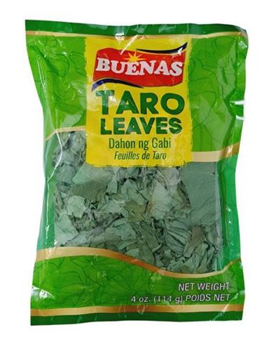 BUENAS DRIED TARO LEAVES - FOGLIE DI TARO SECCHE 16x114g