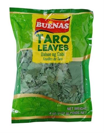 BUENAS DRIED TARO LEAVES - FOGLIE DI TARO SECCHE 16x114g